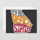 Georgia Nickname Word Art Briefkaart (Voorkant / Achterkant)