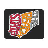 Georgia Nickname Word Art Magneet (Horizontaal)