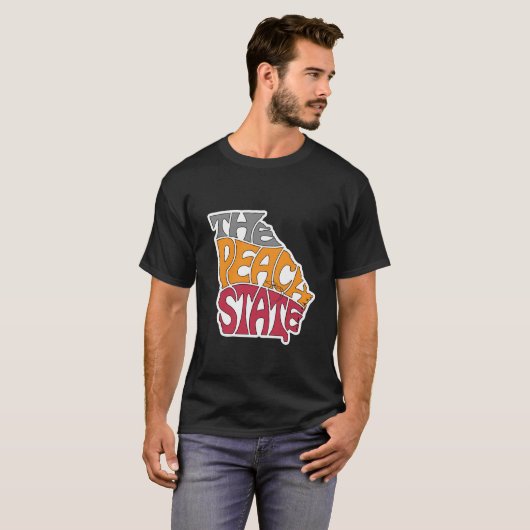 Georgia Nickname Word Art T-shirt (Voorkant volledig)