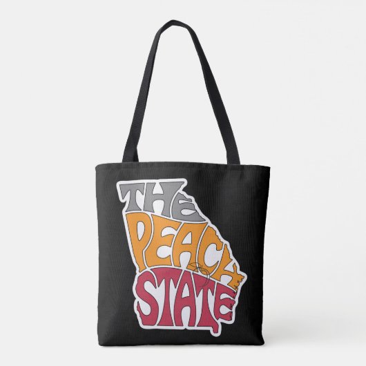 Georgia Nickname Word Art Tote Bag (Achterkant)