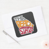 Georgia Nickname Word Art Vierkante Sticker (Envelop)