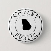 Georgia Notary Public Ronde Button 5,7 Cm (Voorkant)