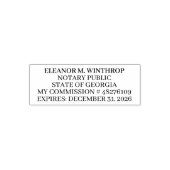 Georgia Notary Public Zelfinktende Stempel (Design)