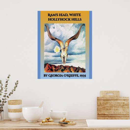 Georgia O"Keeffe 1935 Poster (Keuken)