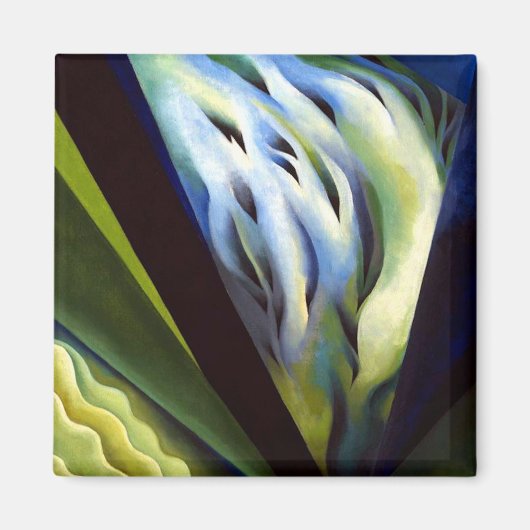 Georgia O Keeffe Blue en Green Music Magneet (Voorkant)
