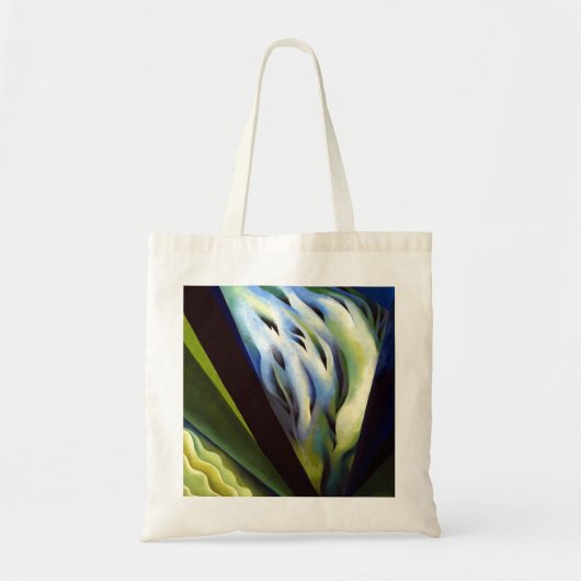 Georgia O Keeffe Blue en Green Music Tote Bag (Voorkant)