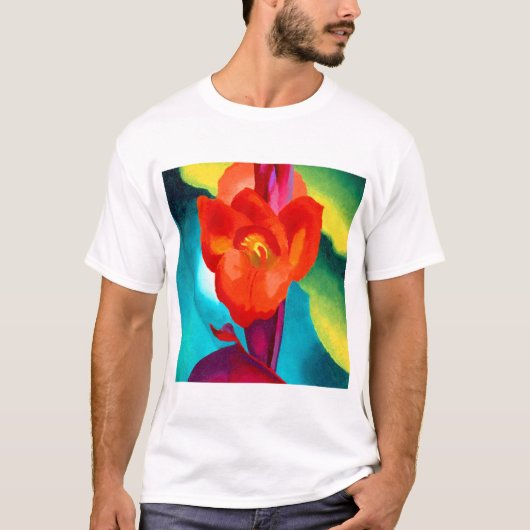Georgia O Keeffe Red Canna T-shirt (Voorkant)