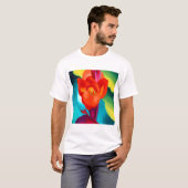 Georgia O Keeffe Red Canna T-shirt (Voorkant volledig)