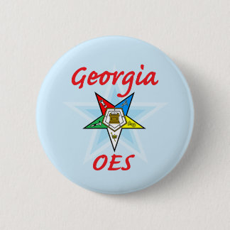 Georgia OES pin Ronde Button 5,7 Cm