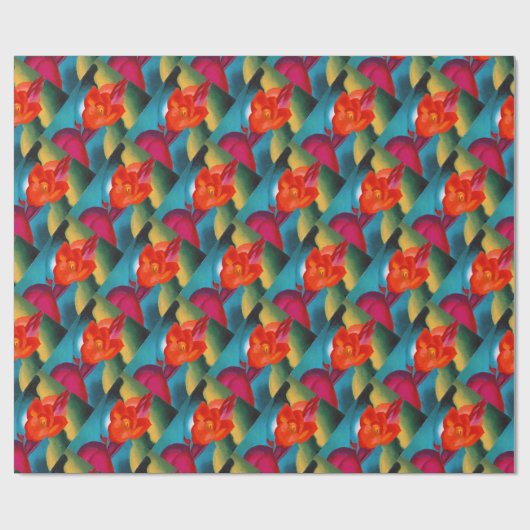 Georgia O'Keefe 1919 Red Canna Cadeaupapier (Vlak)