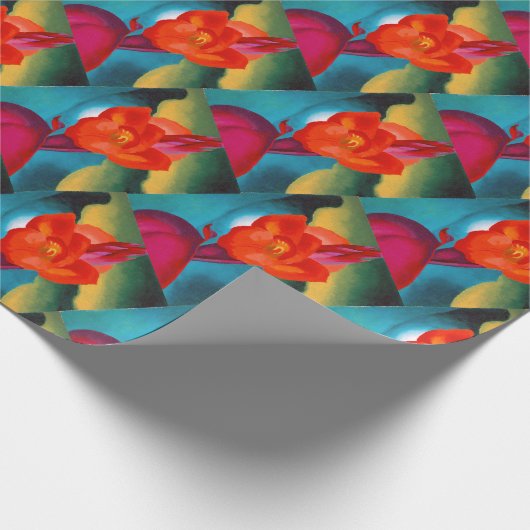 Georgia O'Keefe 1919 Red Canna Cadeaupapier (Hoek)