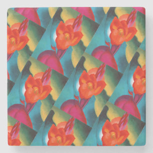 Georgia O'Keefe 1919 Red Canna Stenen Onderzetter