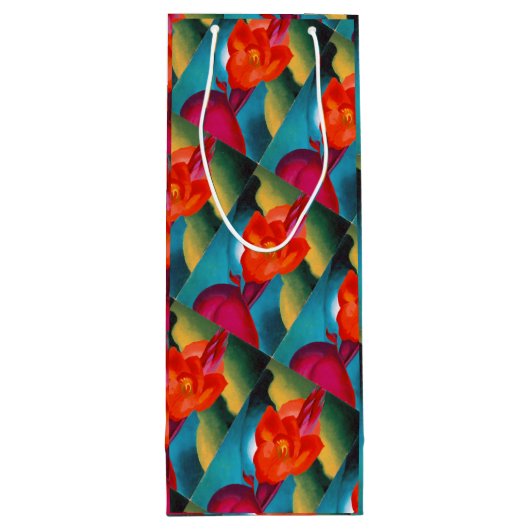 Georgia O'Keefe 1919 Red Canna Wijn Cadeautas (Achterkant)