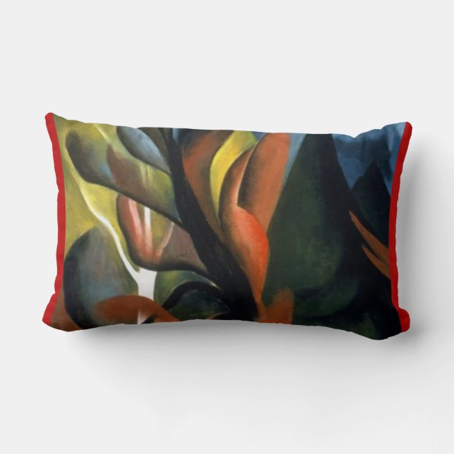  Georgia O'Keefe 1922 Maple en Cedar Kussen (Achterkant)