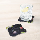 Georgia O'Keefe 1925 Black en Paarse Petunias Kartonnen Onderzetters (Insitu)