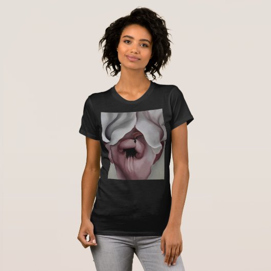 Georgia Okeeffe Black Iris T-shirt (Voorkant volledig)