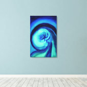 Georgia O'Keeffe - Blue I Canvas Afdruk (Insitu (Houten vloer))