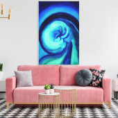 Georgia O'Keeffe - Blue I Canvas Afdruk (Insitu (Woonkamer))