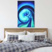 Georgia O'Keeffe - Blue I Canvas Afdruk (Insitu (Slaapkamer))