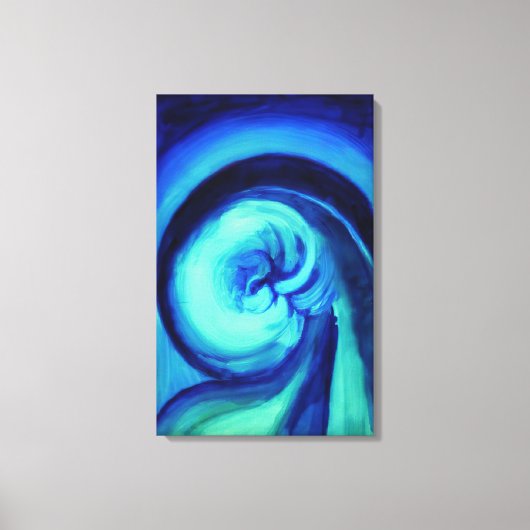 Georgia O'Keeffe - Blue I Canvas Afdruk (Voorkant)