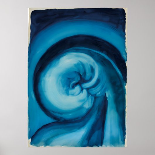 Georgia O'Keeffe - Blue I Poster (Voorkant)