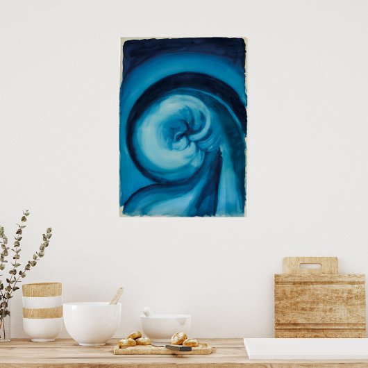 Georgia O'Keeffe - Blue I Poster (Keuken)