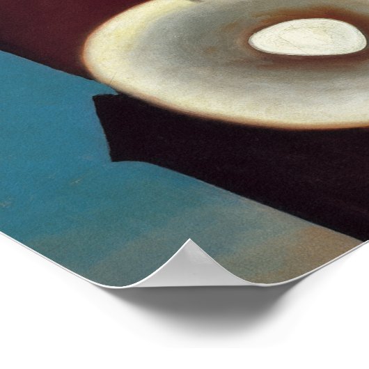 Georgia O'Keeffe calle nueva york luna Poster (Hoek)