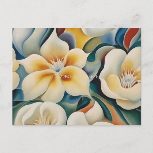 Georgia O'Keeffe flowers Briefkaart (Voorkant)