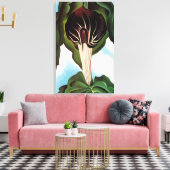 Georgia O'Keeffe - Jack-in-the-Pulpit III Canvas Afdruk (Insitu (Woonkamer))