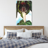 Georgia O'Keeffe - Jack-in-the-Pulpit III Canvas Afdruk (Insitu (Slaapkamer))