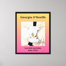 Georgia O'Keeffe: Koe schedel en Calico Roos (1931 Canvas Afdruk