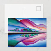 Georgia O'Keeffe, Lake George Reflection (1921) Briefkaart (Voorkant / Achterkant)