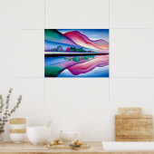 Georgia O'Keeffe, Lake George Reflection (1921) Poster (Keuken)