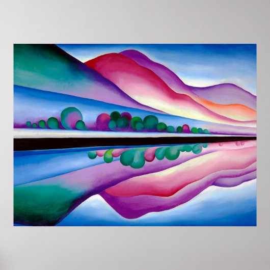 Georgia O'Keeffe, Lake George Reflection (1921) Poster (Voorkant)