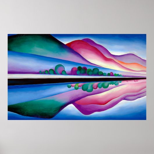 Georgia O'Keeffe, Lake George Reflection (1921) Poster (Voorkant)