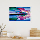 Georgia O'Keeffe, Lake George Reflection (1921) Poster (Keuken)