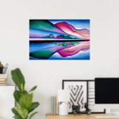 Georgia O'Keeffe, Lake George Reflection (1921) Poster (Thuiskantoor)