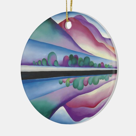 Georgia_O'Keeffe - Lake George Reflection Keramisch Ornament (Links)