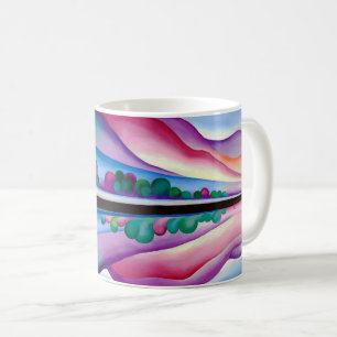 Georgia O'Keeffe, Lake George-weerkaatsing (1921) Koffiemok