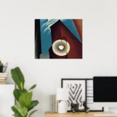 Georgia O'Keeffe noemt new york maan Poster (Thuiskantoor)