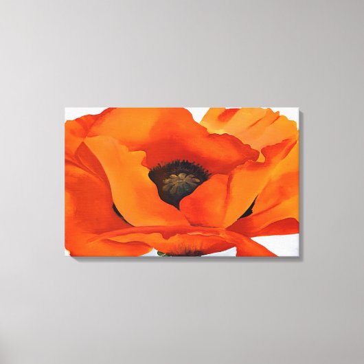 Georgia O'Keeffe - Red Poppy Canvas Afdruk (Voorkant)