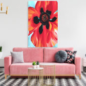 Georgia O'Keeffe - Red Poppy VI Canvas Afdruk (Insitu (Woonkamer))