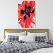 Georgia O'Keeffe - Red Poppy VI Canvas Afdruk (Insitu (Slaapkamer))