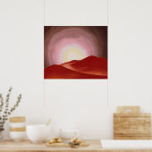 Georgia O'Keeffe - Rode Heuvels, Lake George - Pre Poster (Keuken)