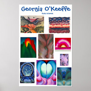 Georgia O'Keeffe, Vroege kunst, Poster