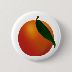 Georgia Peach / Abrikozenpomp Ronde Button 5,7 Cm