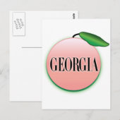 Georgia Peach Airborstel Briefkaart (Voorkant / Achterkant)