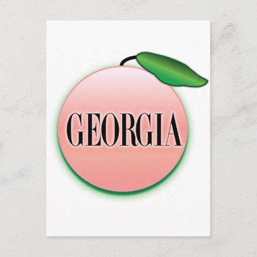 Georgia Peach Airborstel Briefkaart (Voorkant)