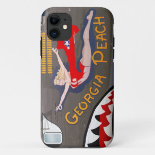 Georgia Peach B-24 Nose Art ( feesten) iPhone 11 Hoesje