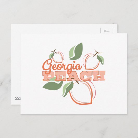 Georgia Peach Briefkaart (Voorkant / Achterkant)